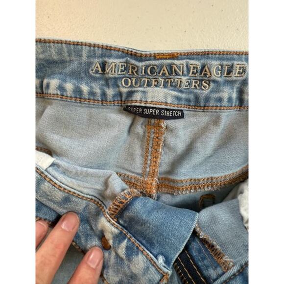 American Eagle Super Super Stretch Hi-Rise Shortie Size 14 Shorts - Picture 2 of 5